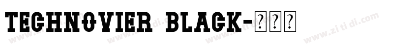 Technovier Black字体转换